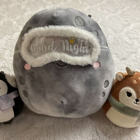 Squishmallow‎ Set Of 3 Boulder The Moon, Dawn The Deer And Luna The Penguin - Picture 4 of 11